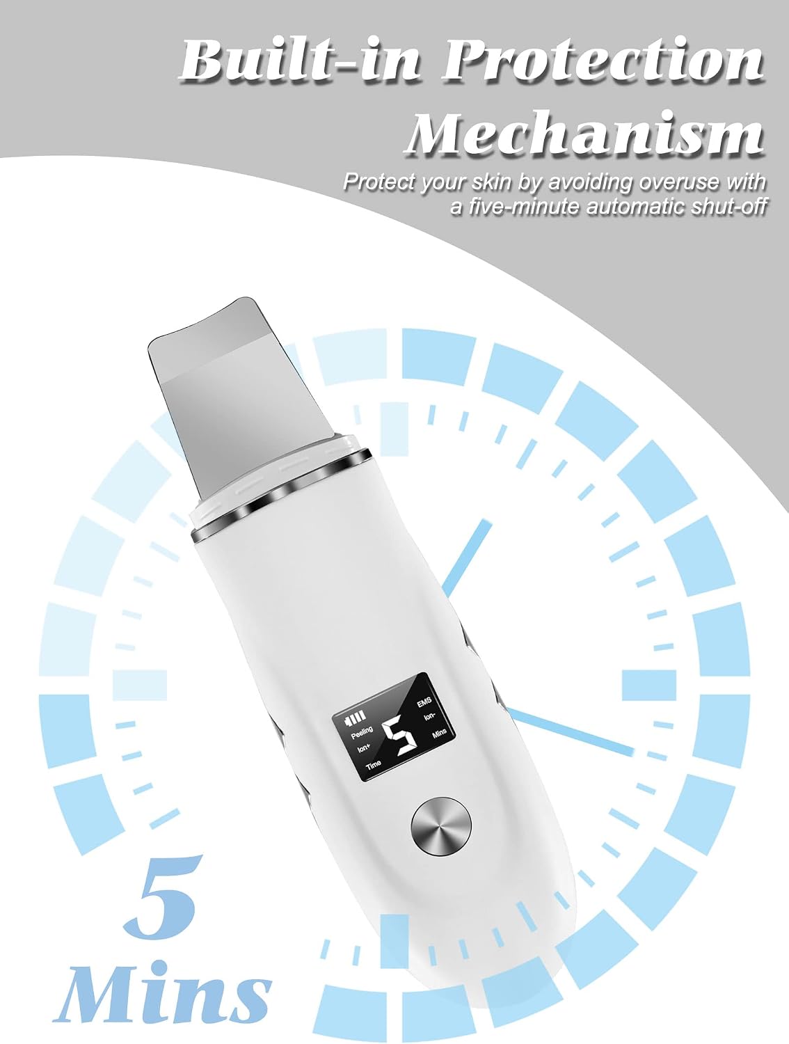 Ultrasonic Facial Skin Scrubber and Pore Cleaner - 13