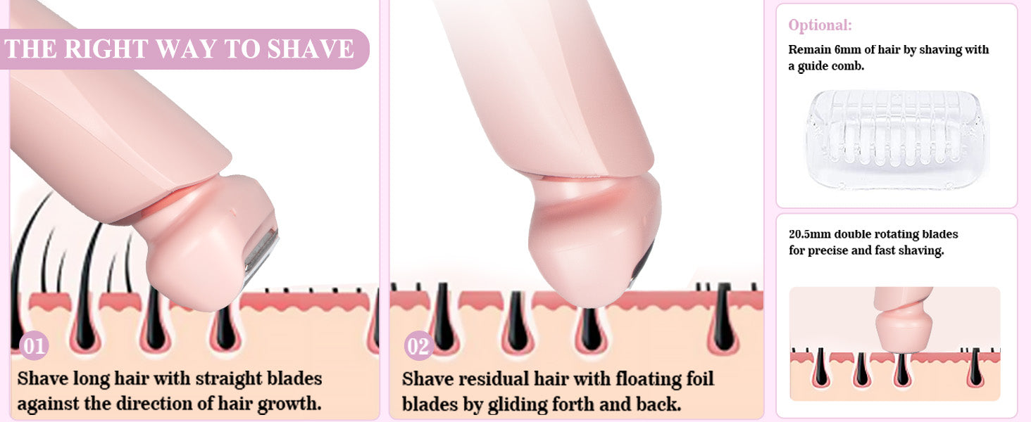 Painless Electric Hair Remover for Women - 10