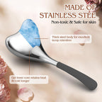 Stainless Steel Cooling Facial Ice Globes and Gua Sha Tool