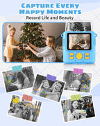 Instant Print Camera for Kids with Video and Digital Zoom