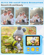Instant Print Camera for Kids with Video and Digital Zoom