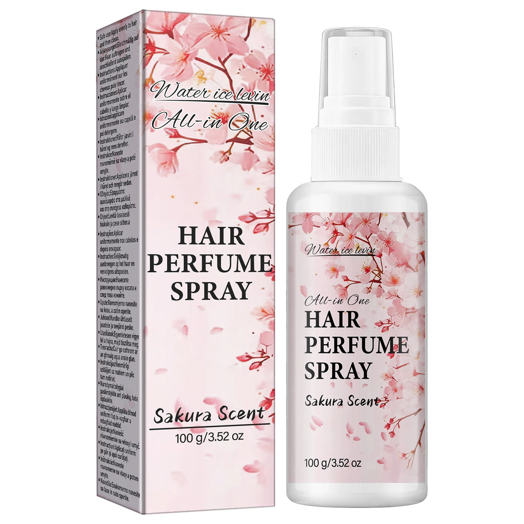 Water Ice Levin Sakura Hair Perfume Spray Anti Frizz Smooth Mist 100g