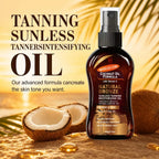 Coconut Vitamin E Self Tanning Oil Gradual Bronzing Body Face Glow