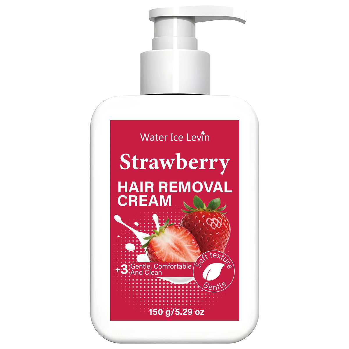Water Ice Levin Strawberry Hair Removal Cream Gentle Depilatory 150g