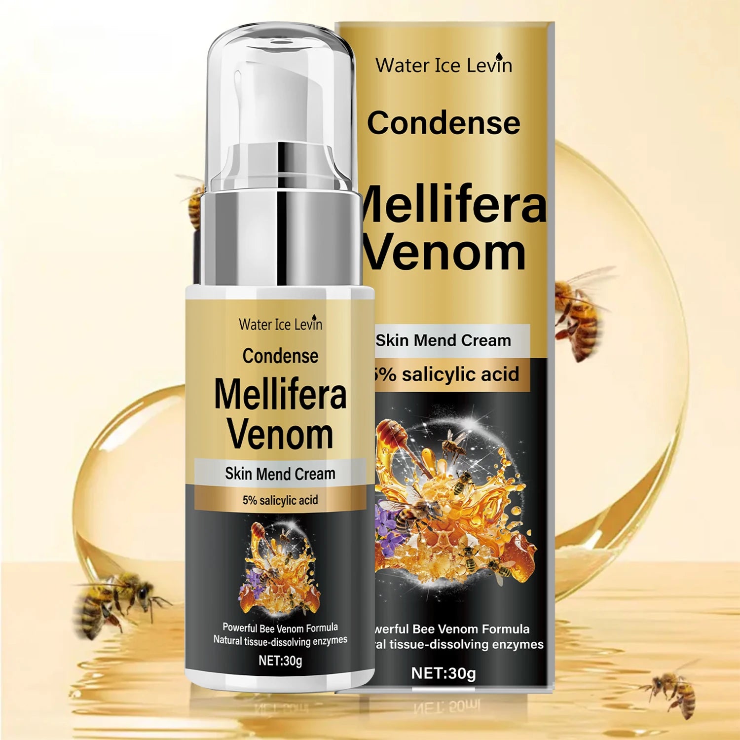 Water Ice Levin Bee Venom Skin Repair Cream with Salicylic Acid 30g - 1