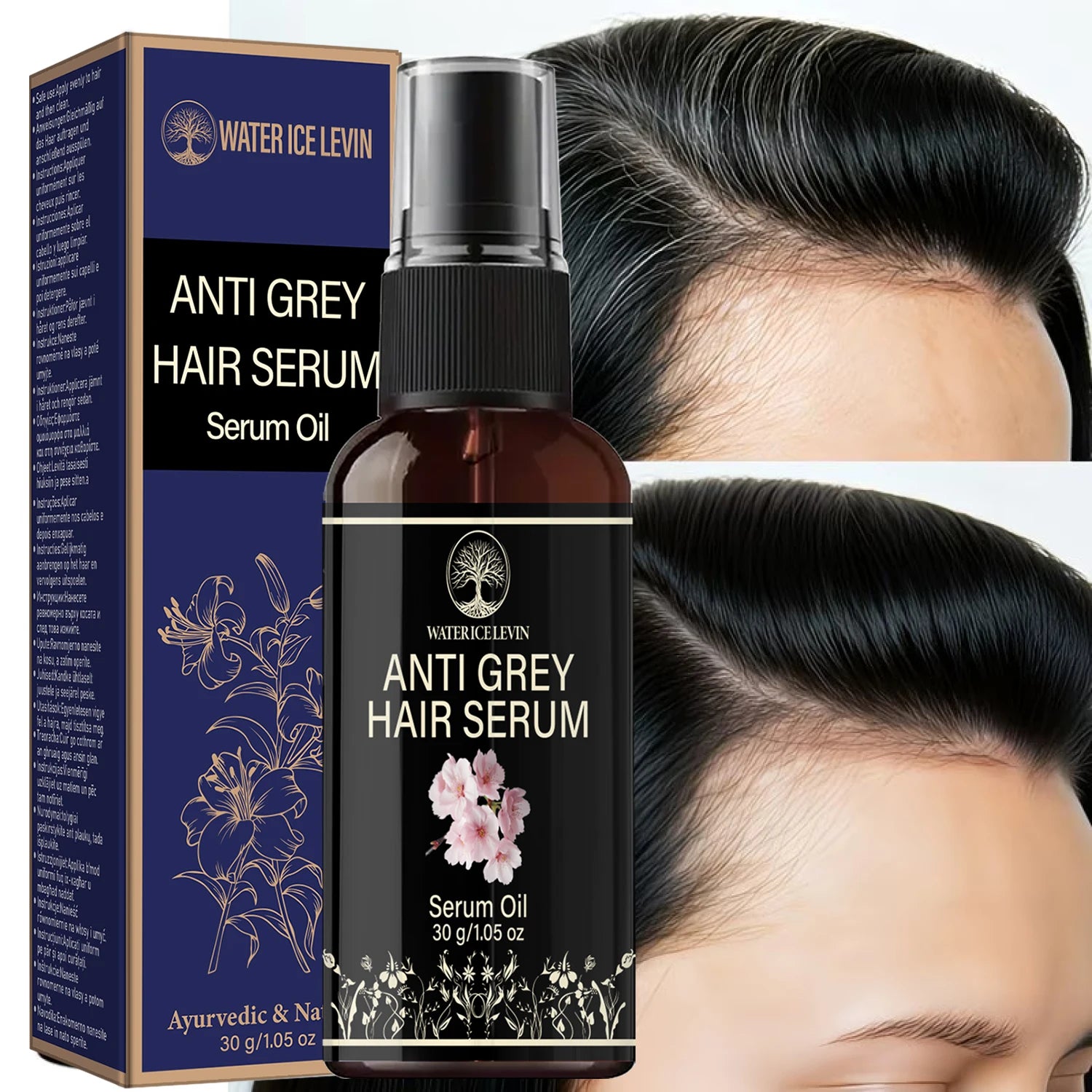 Natural Herbal Hair Care Serum 30g Scalp Nourishing Essence