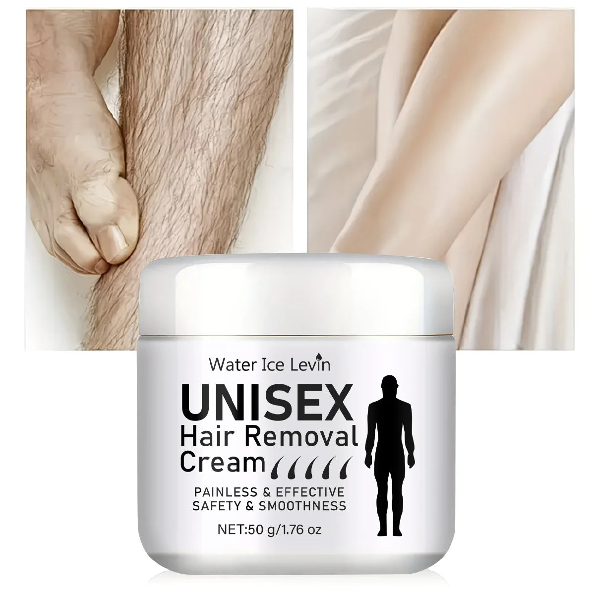 Water Ice Levin Unisex Painless Hair Removal Cream 50g Depilatory Balm - 1