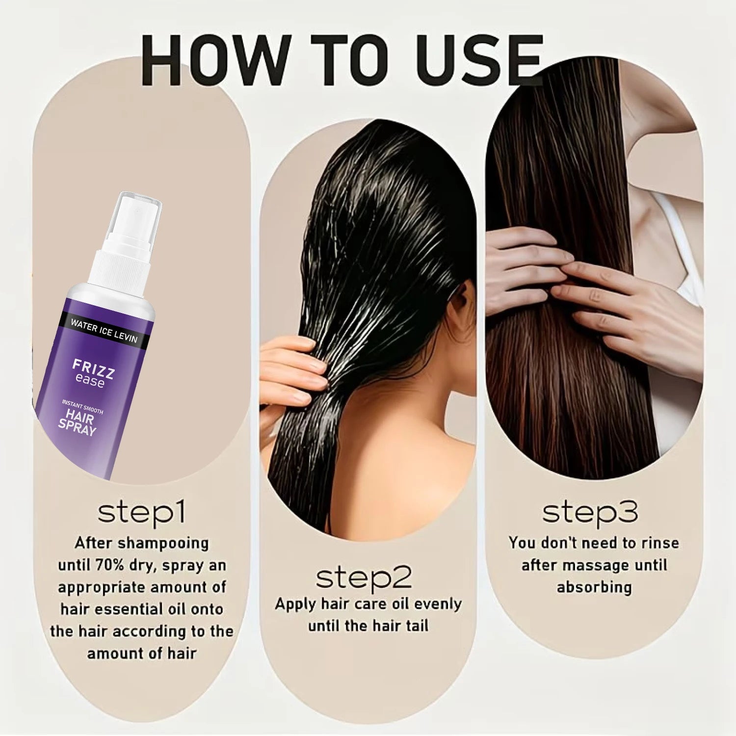 Water Ice Levin 100g Collagen Bee Venom Anti Frizz Hydrating Hair Mist - 4
