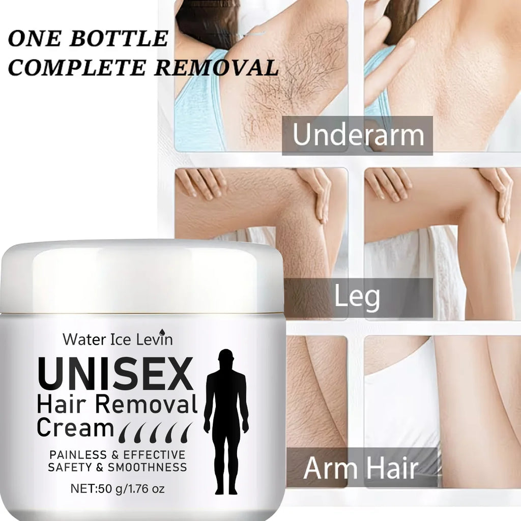 Water Ice Levin Unisex Painless Hair Removal Cream 50g Depilatory Balm