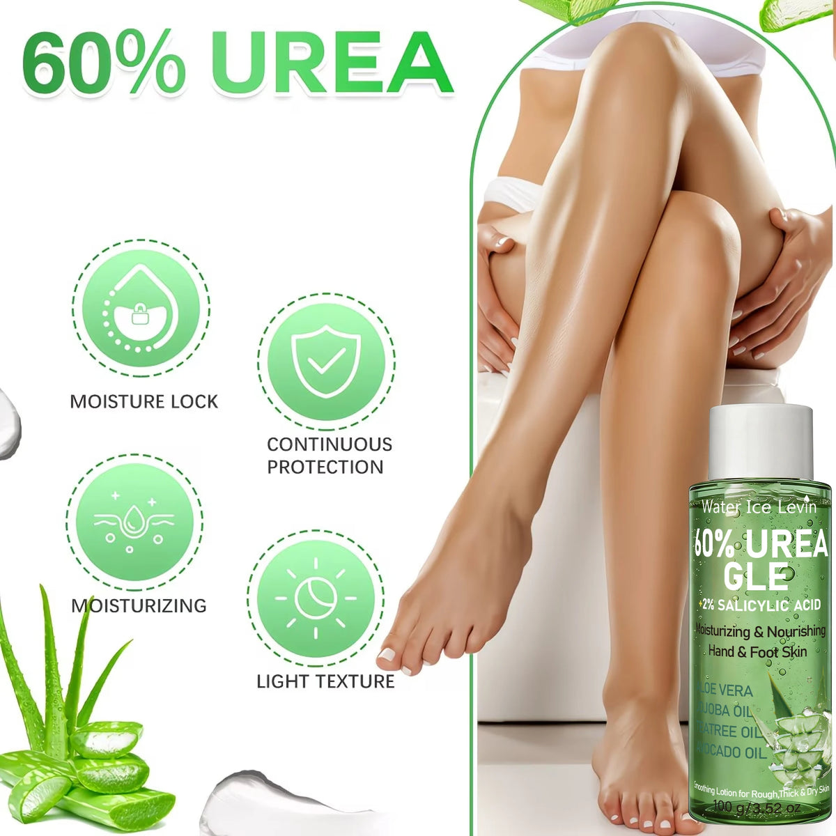 Urea Salicylic Acid Hand and Foot Cream Repair Moisturizer 100g