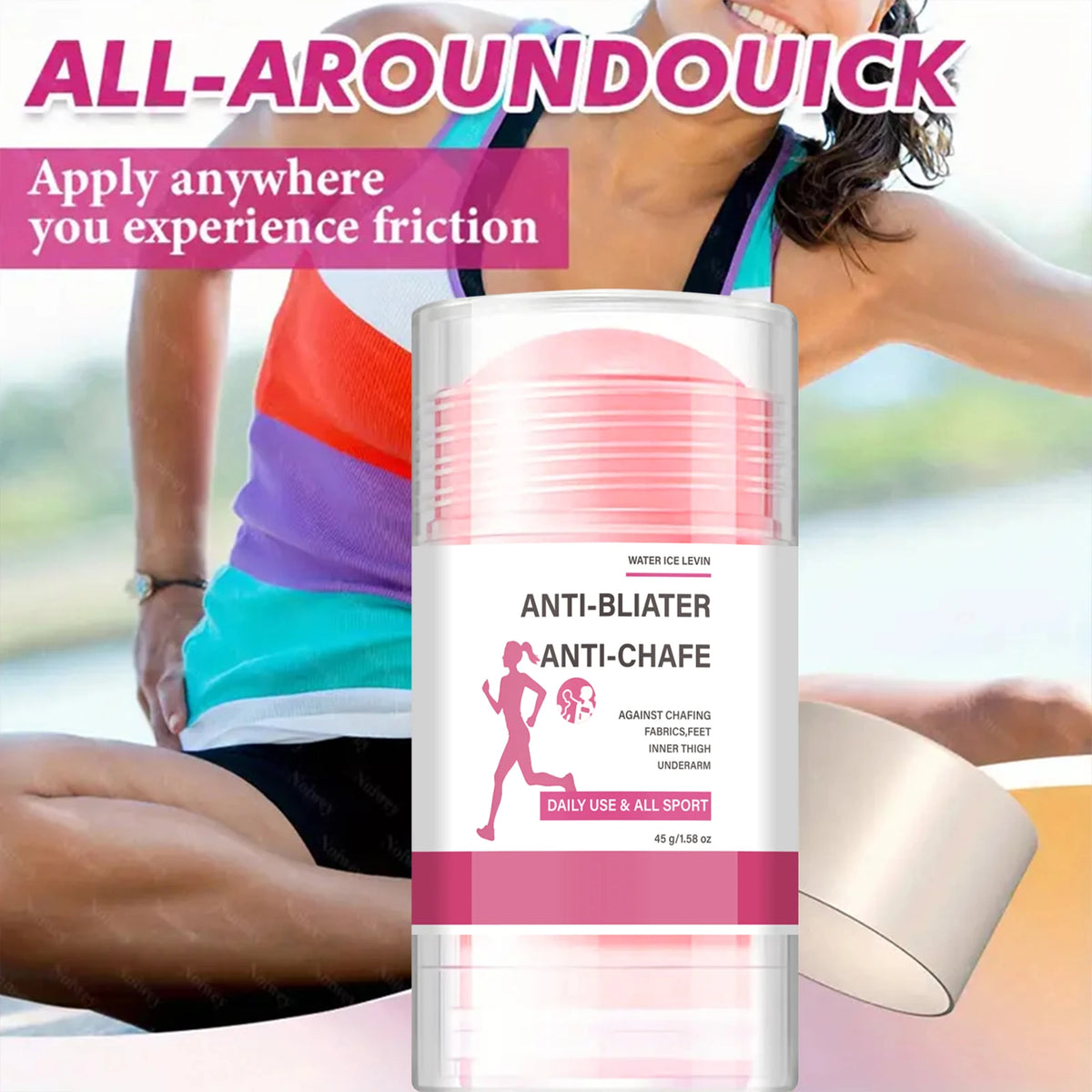 Anti Chafing Stick for Thighs and Underarms Hydrating Rub Prevention Balm