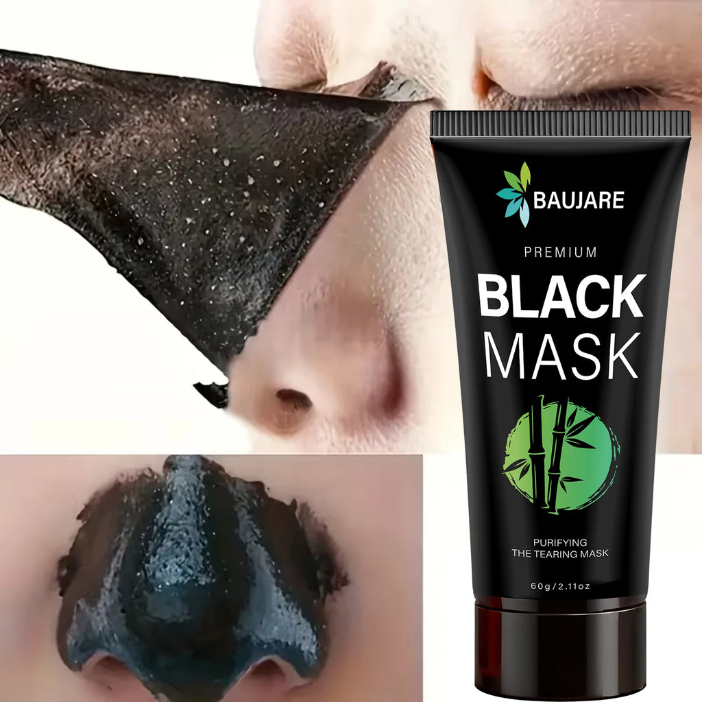 Baujare Blackhead Remover Charcoal Peel Off Face Mask for All Skin Types