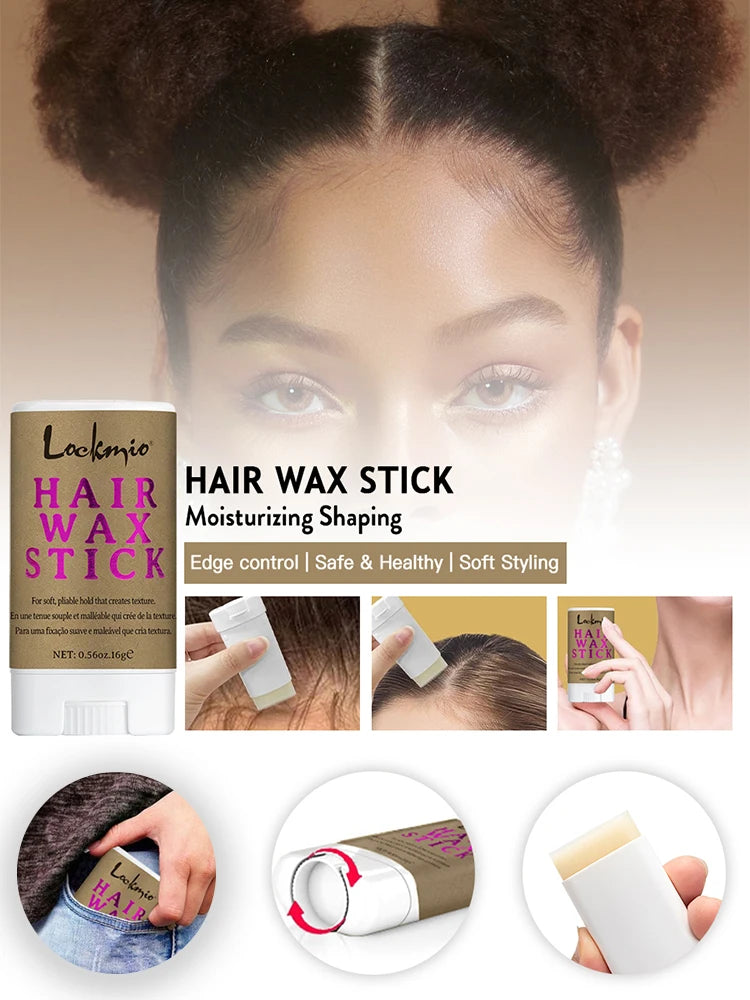 Lockmio Hair Care Set Thermal Spray Rosemary Oil Wax Stick Edge Control - 20