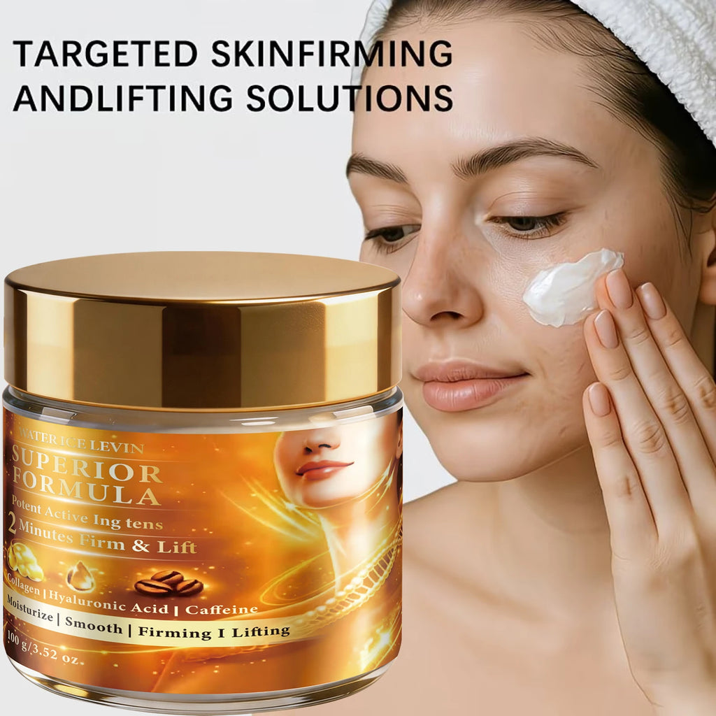 Water Ice Levin Collagen Caffeine Firming Lifting Anti Aging Face Cream