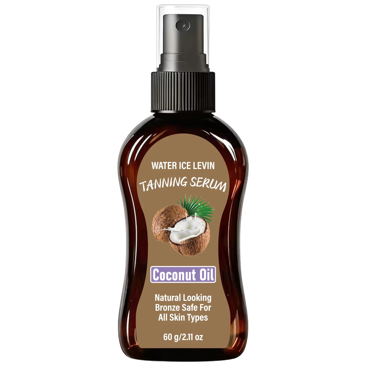 Coconut Infused Sunless Tanning Serum Gradual Body Bronzer 60g - 6