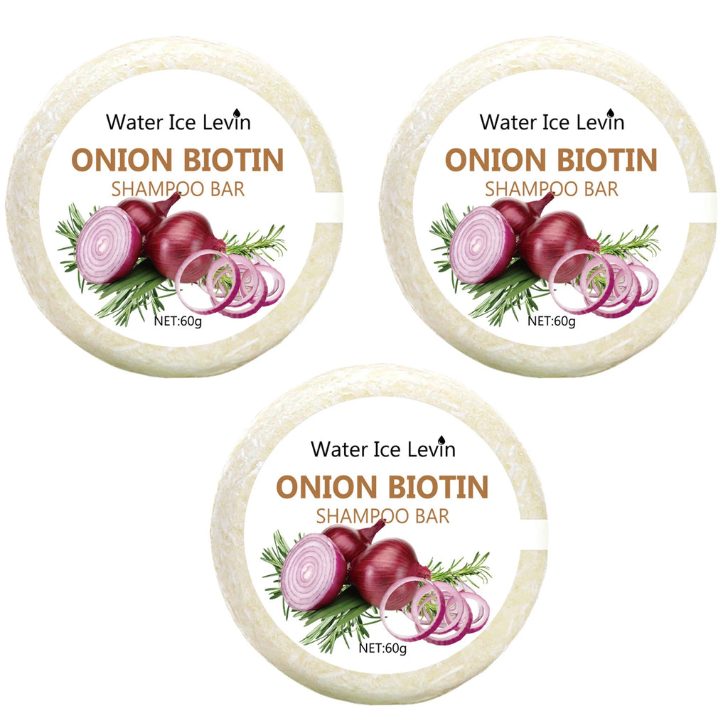 Onion and Biotin Shampoo Bar 60g for All Hair Types