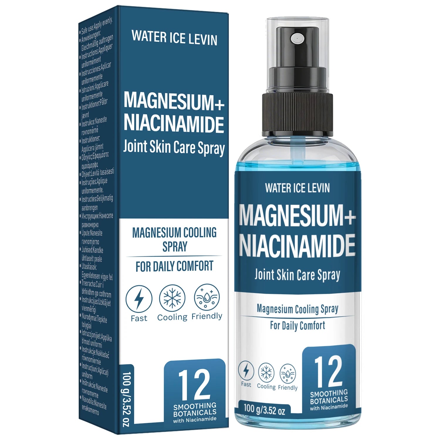 Magnesium Cooling Joint Spray Niacinamide Relief and Comfort Mist - 12