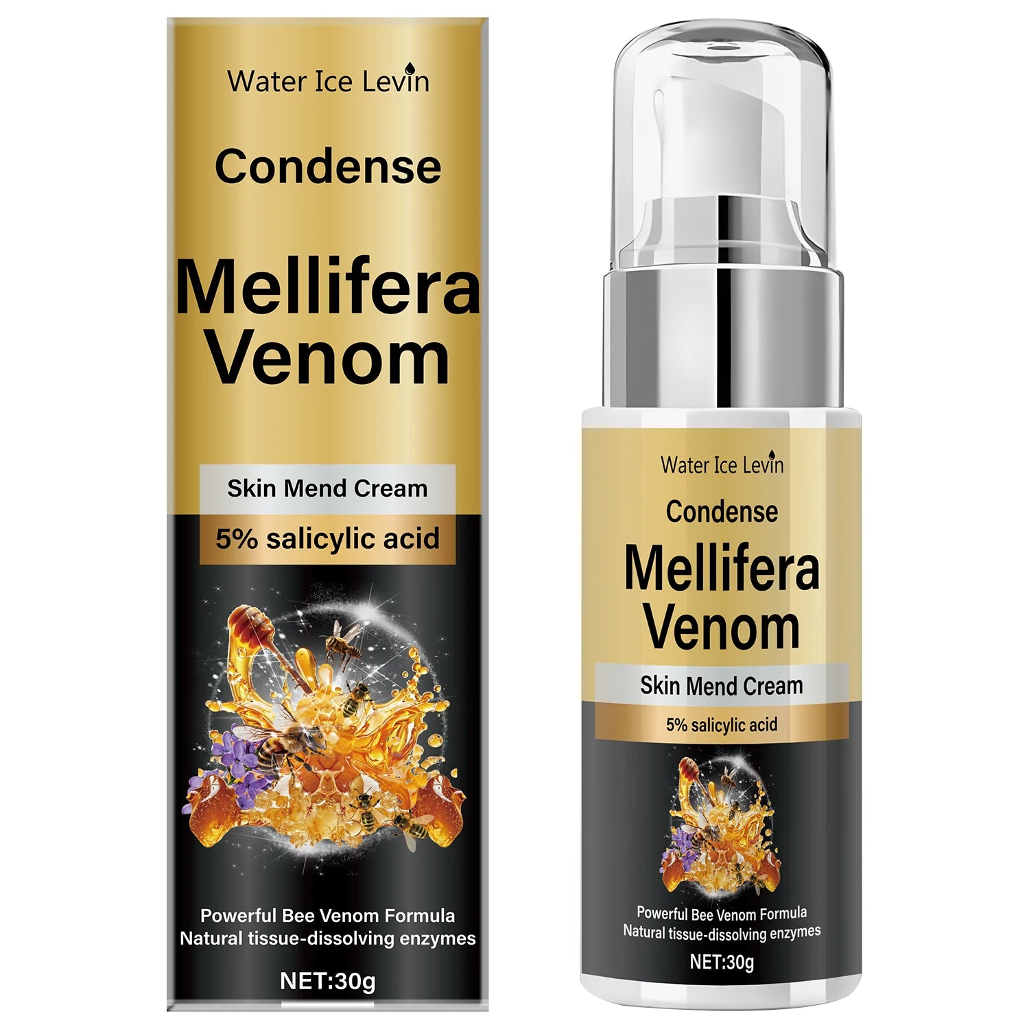 Water Ice Levin Bee Venom Skin Repair Cream with Salicylic Acid 30g - 9