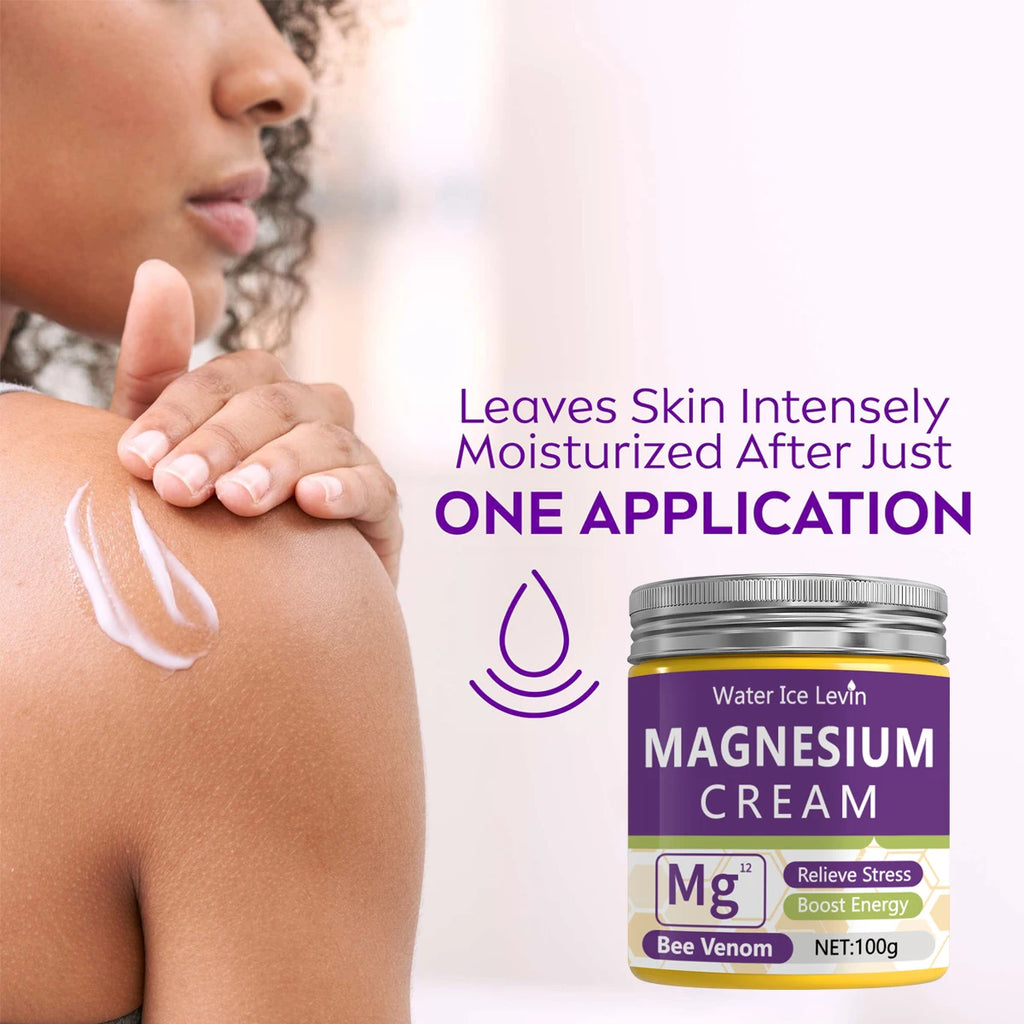 Magnesium Bee Venom Recovery Cream Moisturizing Stress Relief Lotion