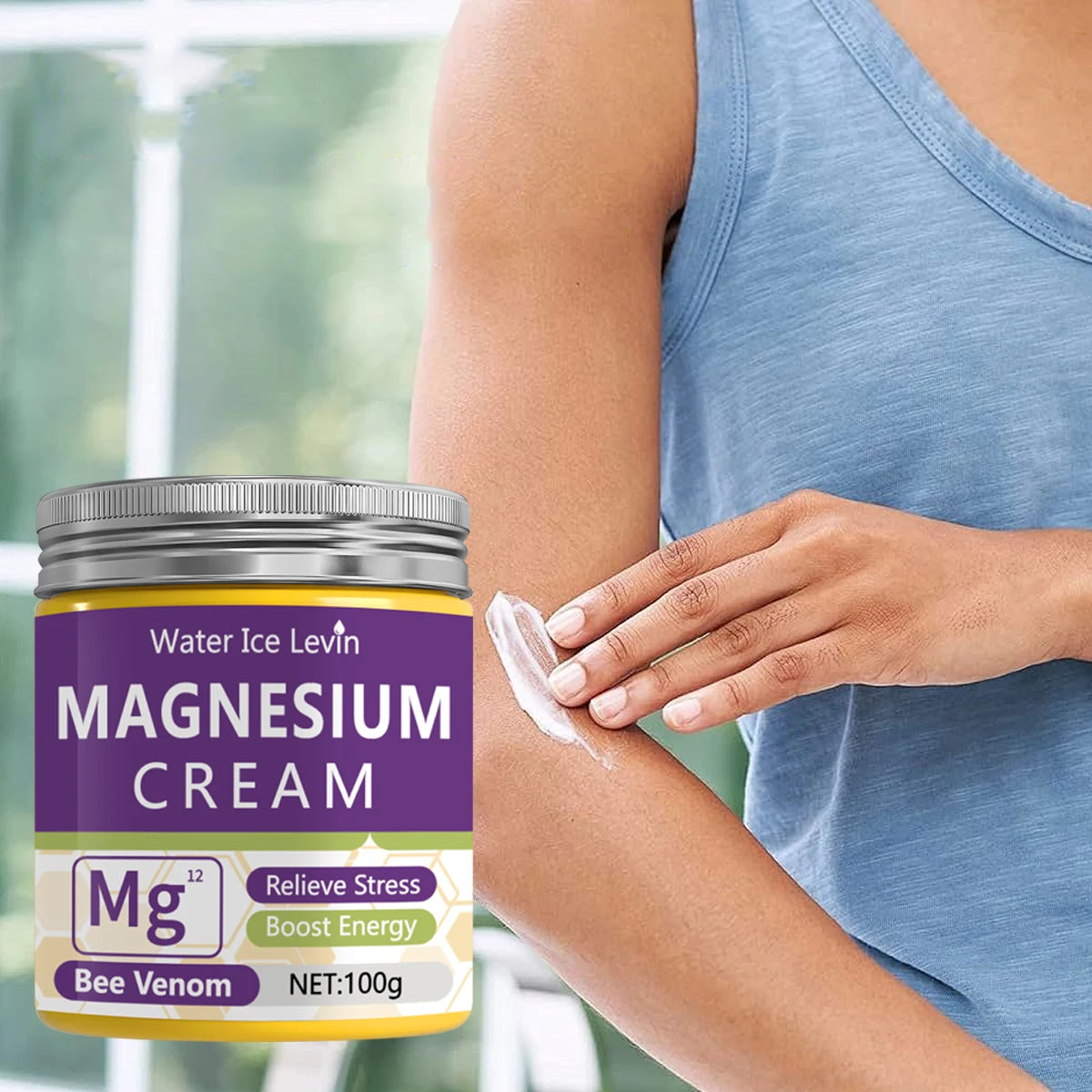 Magnesium Bee Venom Recovery Cream Moisturizing Stress Relief Lotion - 1