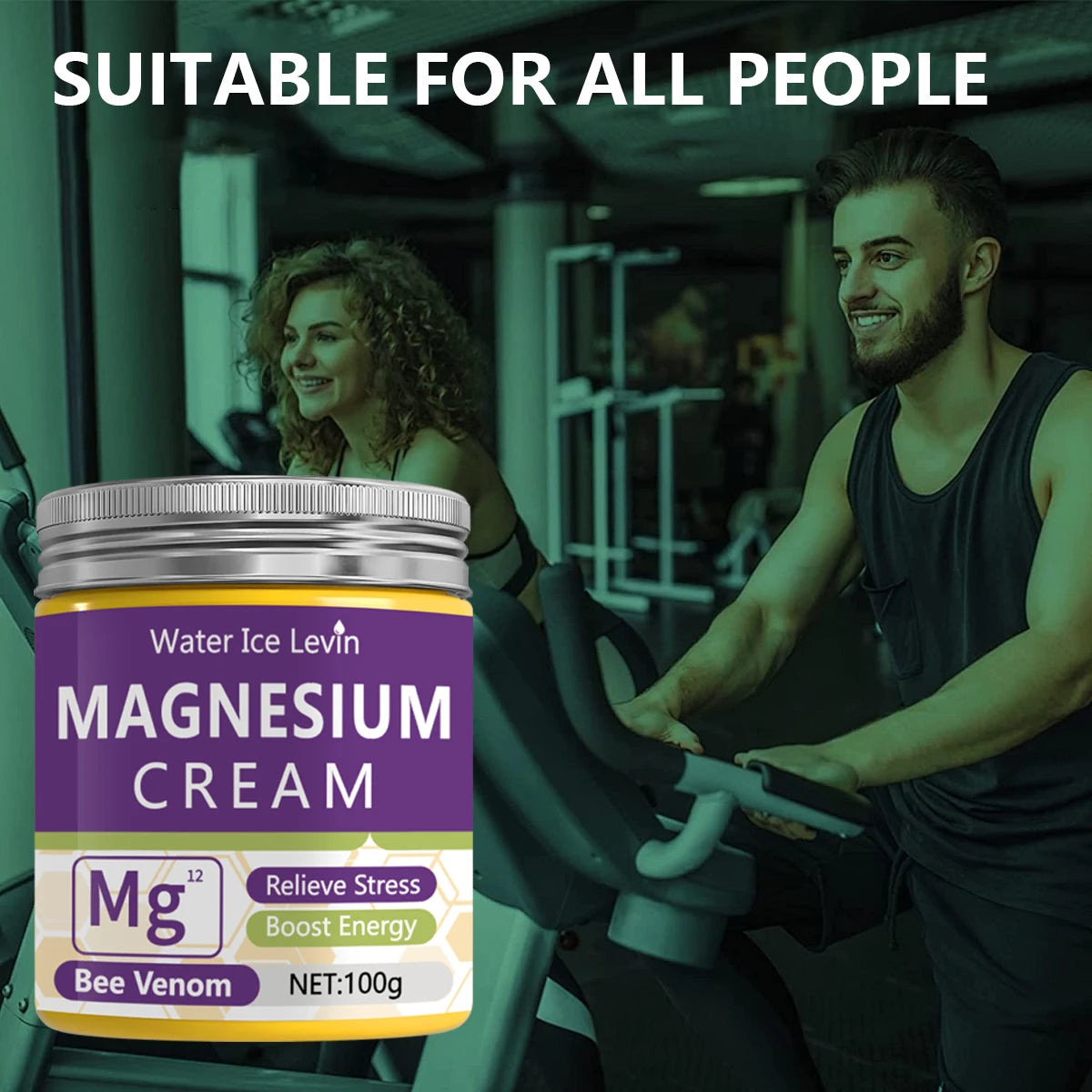 Magnesium Bee Venom Recovery Cream Moisturizing Stress Relief Lotion - 4