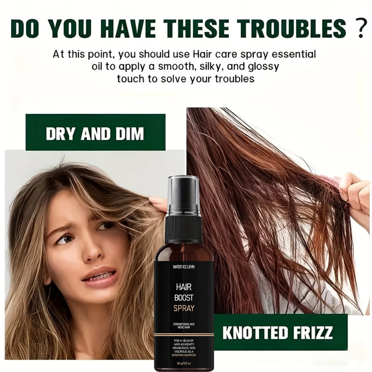 Hair Boost Spray Strengthening Keratin Biotin Repair Treatment