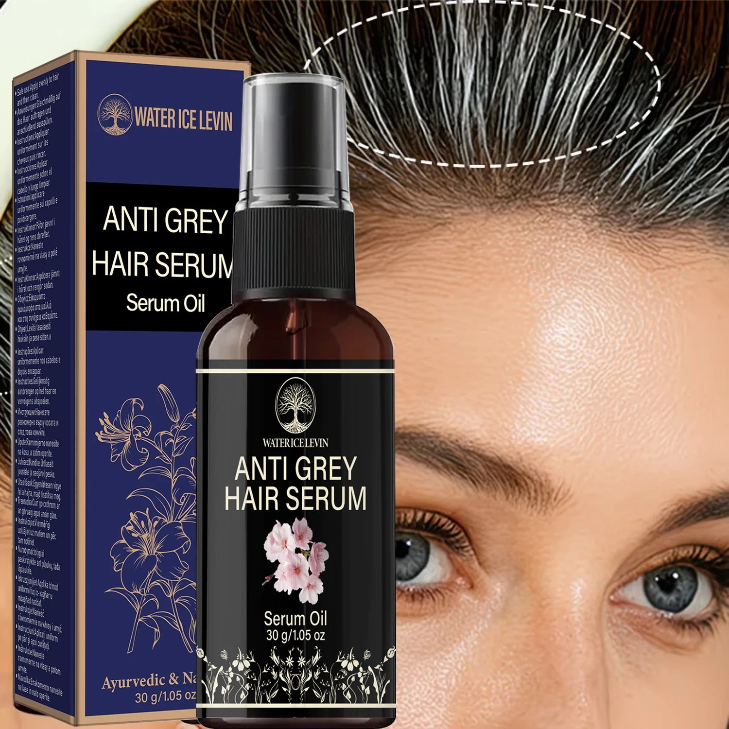 Natural Herbal Hair Care Serum 30g Scalp Nourishing Essence
