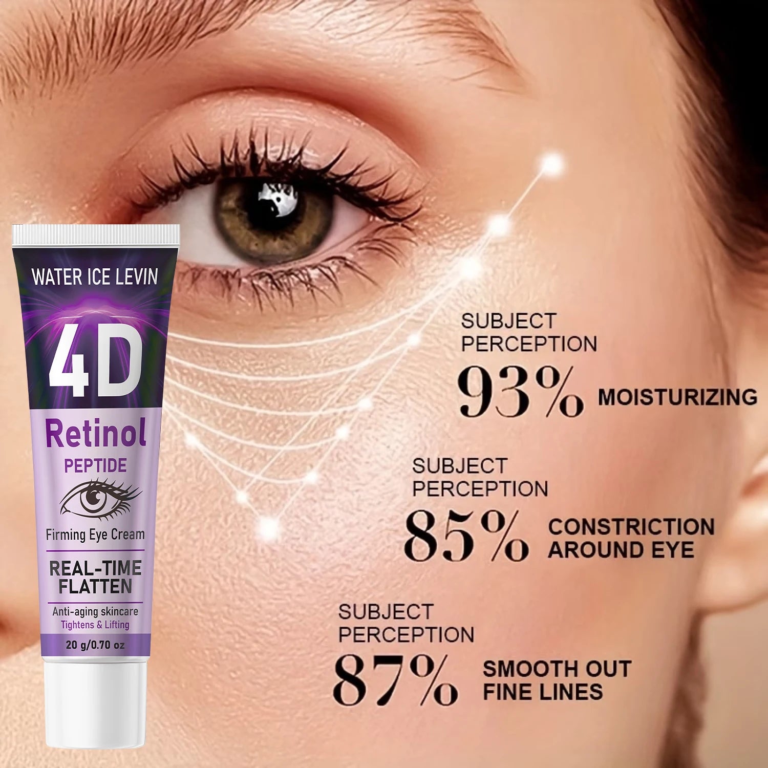 4D Retinol Peptide Eye Cream Firming Anti Aging Collagen Eye Treatment - 2