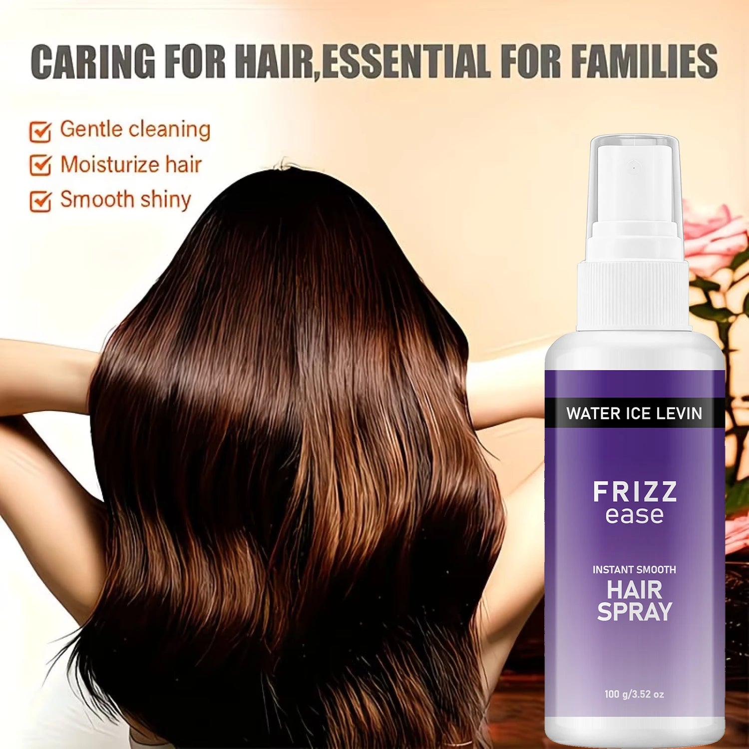 Water Ice Levin 100g Collagen Bee Venom Anti Frizz Hydrating Hair Mist