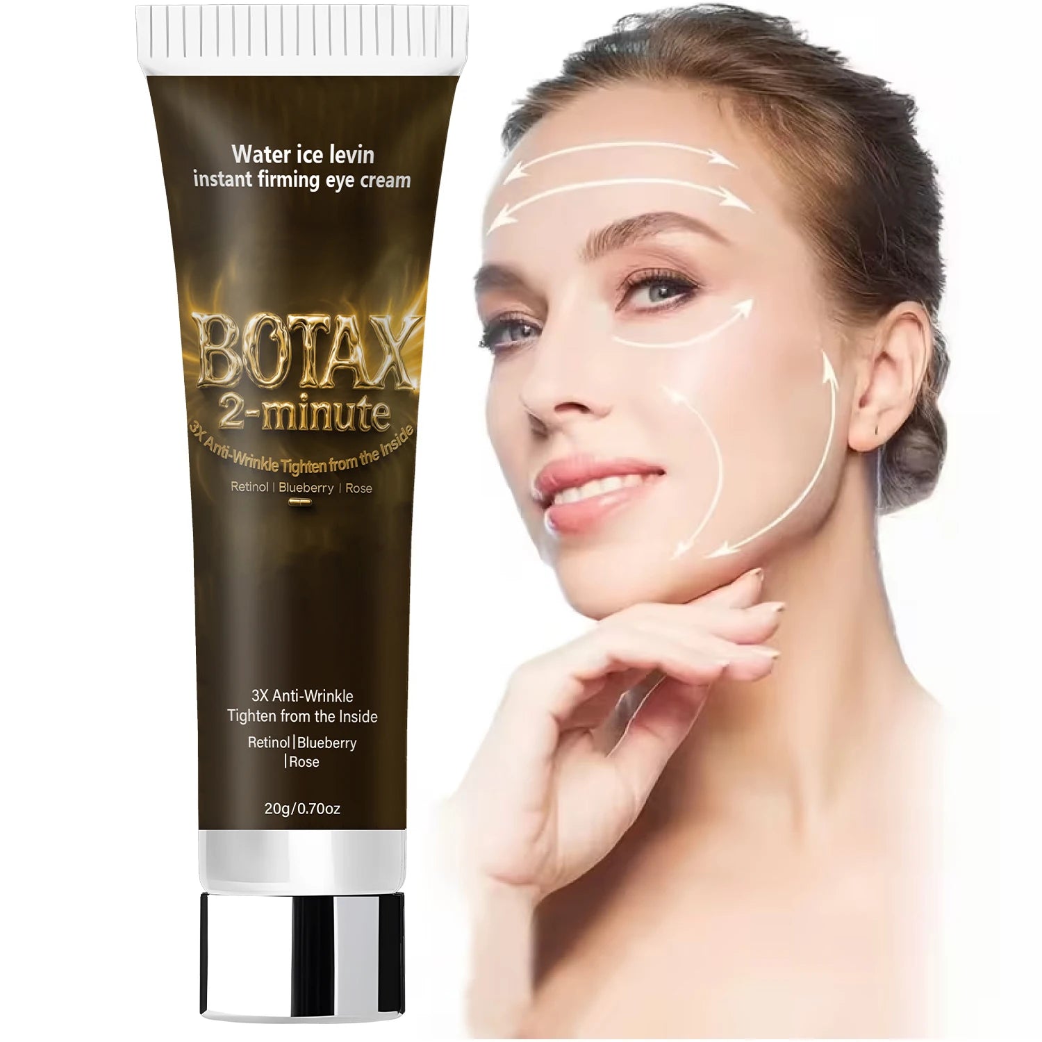 Water Ice Levin Instant Firming Eye Cream Retinol Anti Wrinkle Treatment - 6