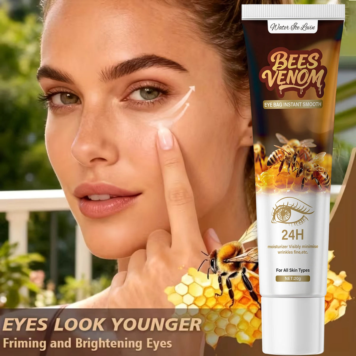 Bee Venom Eye Cream for Dark Circles and Under Eye Bags