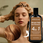 Natural Brown Hair Dye Shampoo 100ml Ginger Ginseng Hair Coloring