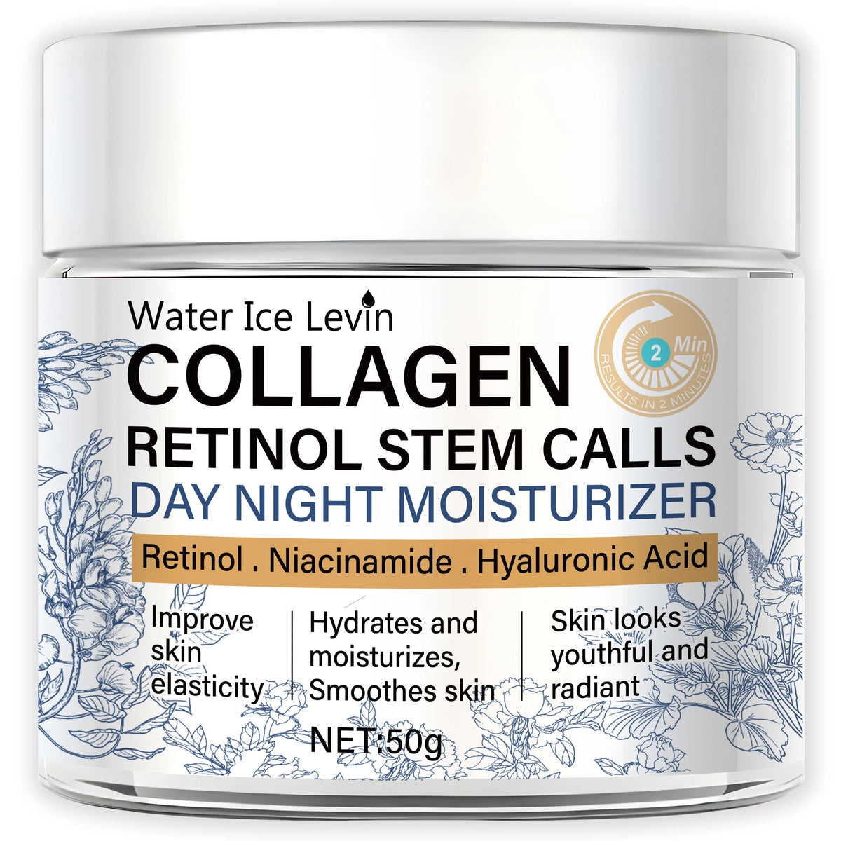 Collagen Retinol Moisturizing Cream Anti Aging Face Treatment 50g