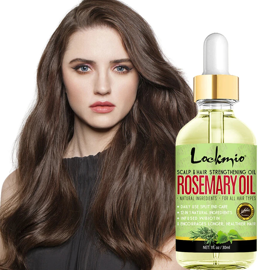 Lockmio Hair Care Set Thermal Spray Rosemary Oil Wax Stick Edge Control - 17