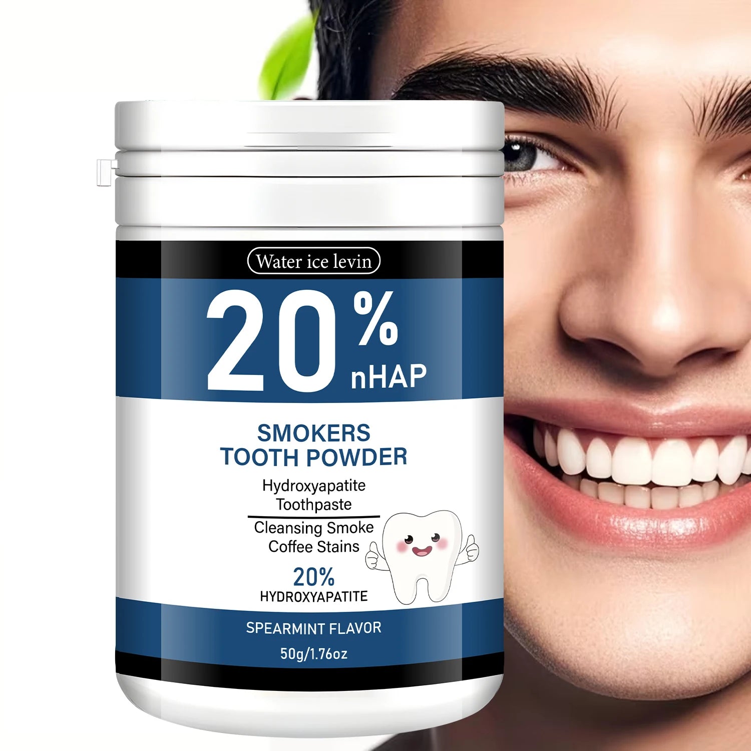 20% Hydroxyapatite Teeth Whitening Powder for Smoke and Coffee Stains - 1