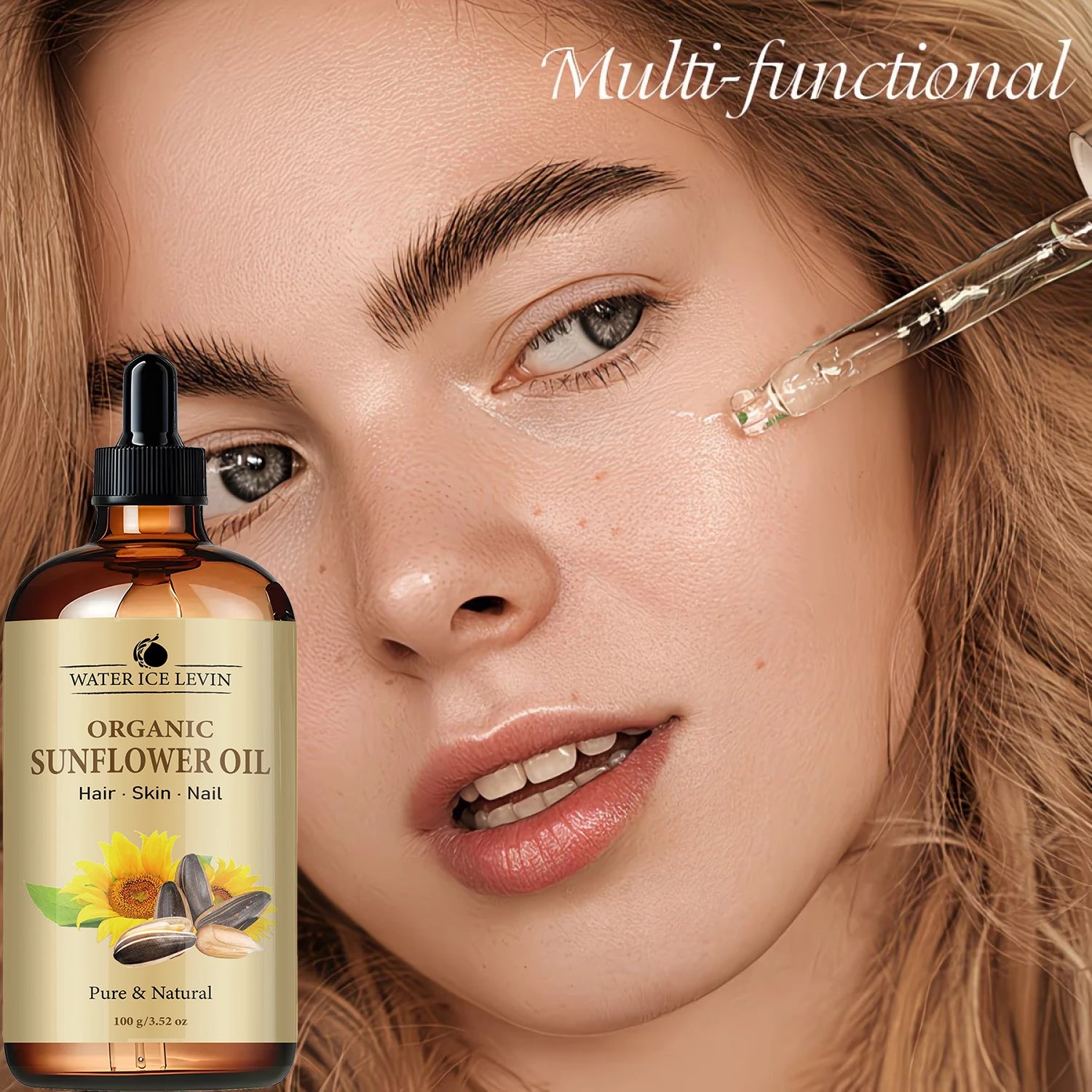 Organic Sunflower Oil 100g for Hair Skin and Nail Hydration