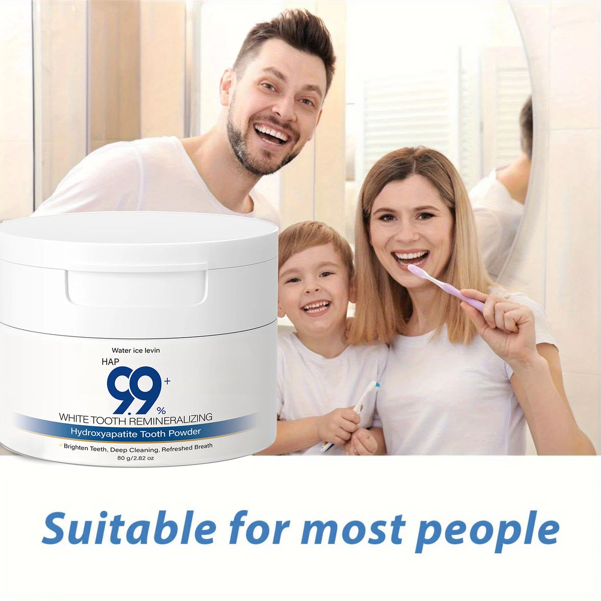 HAP Hydroxyapatite Tooth Powder Remineralizing Teeth Whitening Cleaner