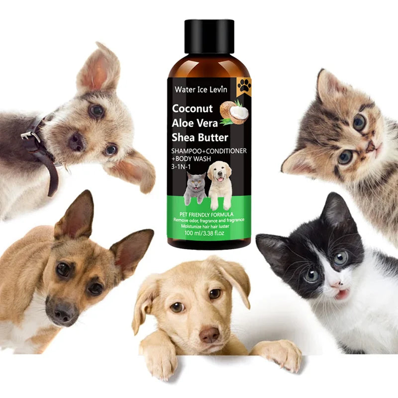 Water Ice Levin 3 in 1 Pet Shampoo Conditioner and Deodorizing Wash - 7
