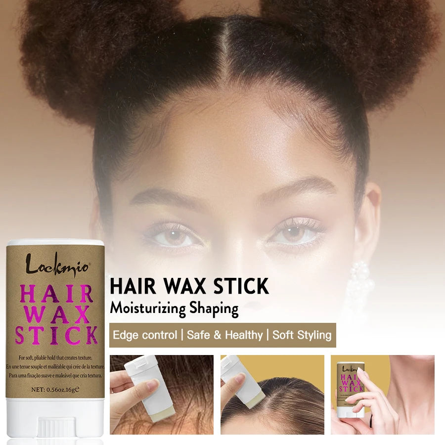 Lockmio Hair Wax Stick 16g for Frizz and Flyaway Control