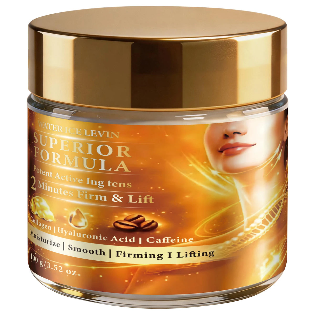 Water Ice Levin Collagen Caffeine Firming Lifting Anti Aging Face Cream