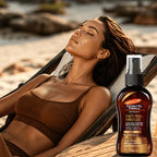 Coconut Vitamin E Self Tanning Oil Gradual Bronzing Body Face Glow