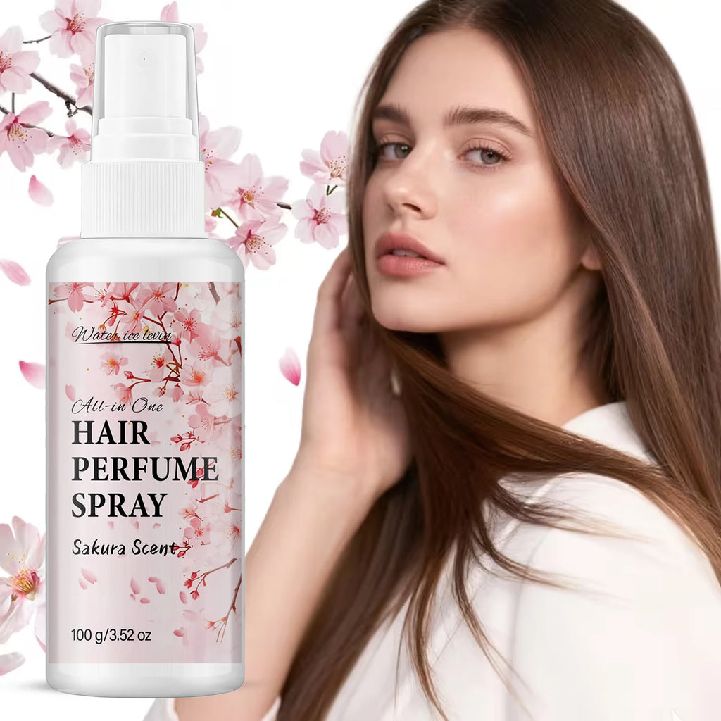 Water Ice Levin Sakura Hair Perfume Spray Anti Frizz Smooth Mist 100g