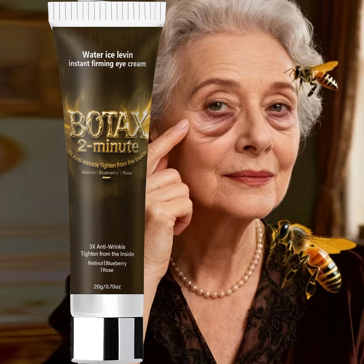 Water Ice Levin Instant Firming Eye Cream Retinol Anti Wrinkle Treatment