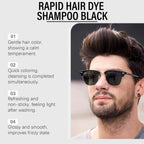 200ml Herbal Black Hair Dyeing Shampoo for Gray Hair Coverage