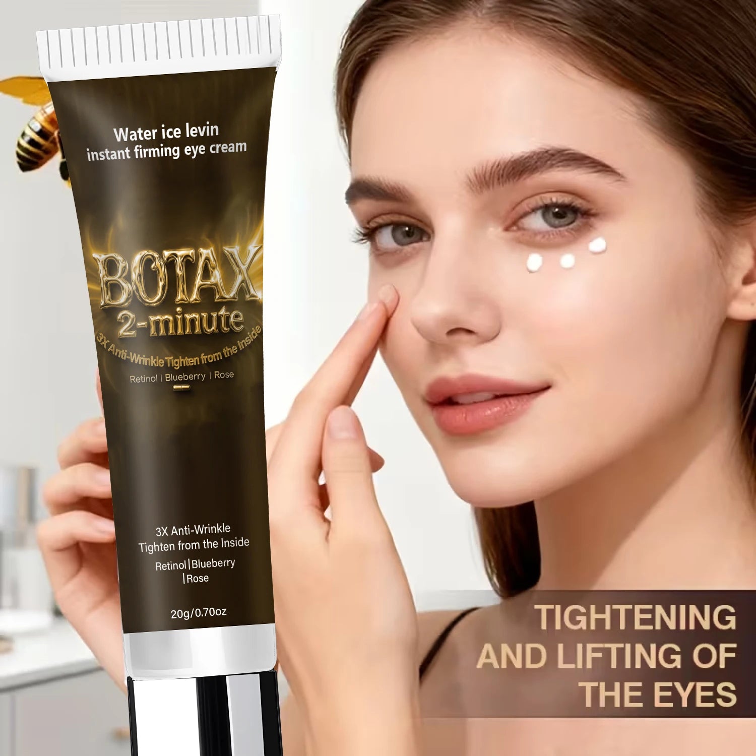Water Ice Levin Instant Firming Eye Cream Retinol Anti Wrinkle Treatment - 2