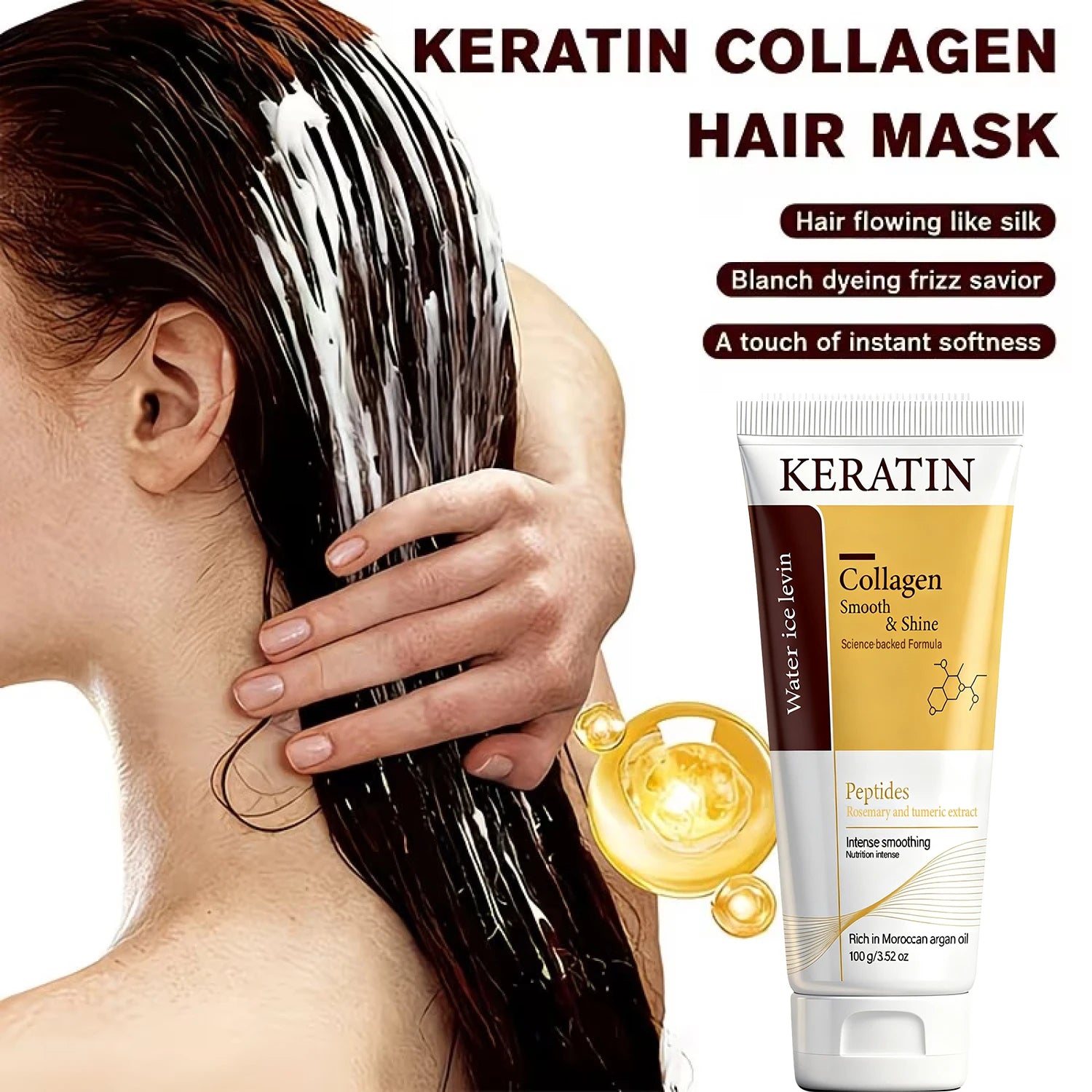 Collagen Hair Mask with Keratin and Peptides Smoothing Treatment 100g