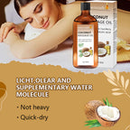 Natural Coconut Massage Oil with Lemongrass Hydrating Body Skin Care