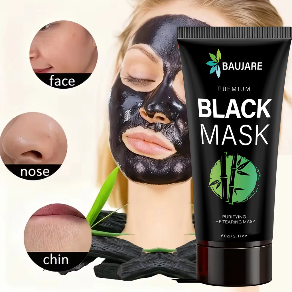 Baujare Blackhead Remover Charcoal Peel Off Face Mask for All Skin Types