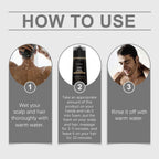 200ml Herbal Black Hair Dyeing Shampoo for Gray Hair Coverage
