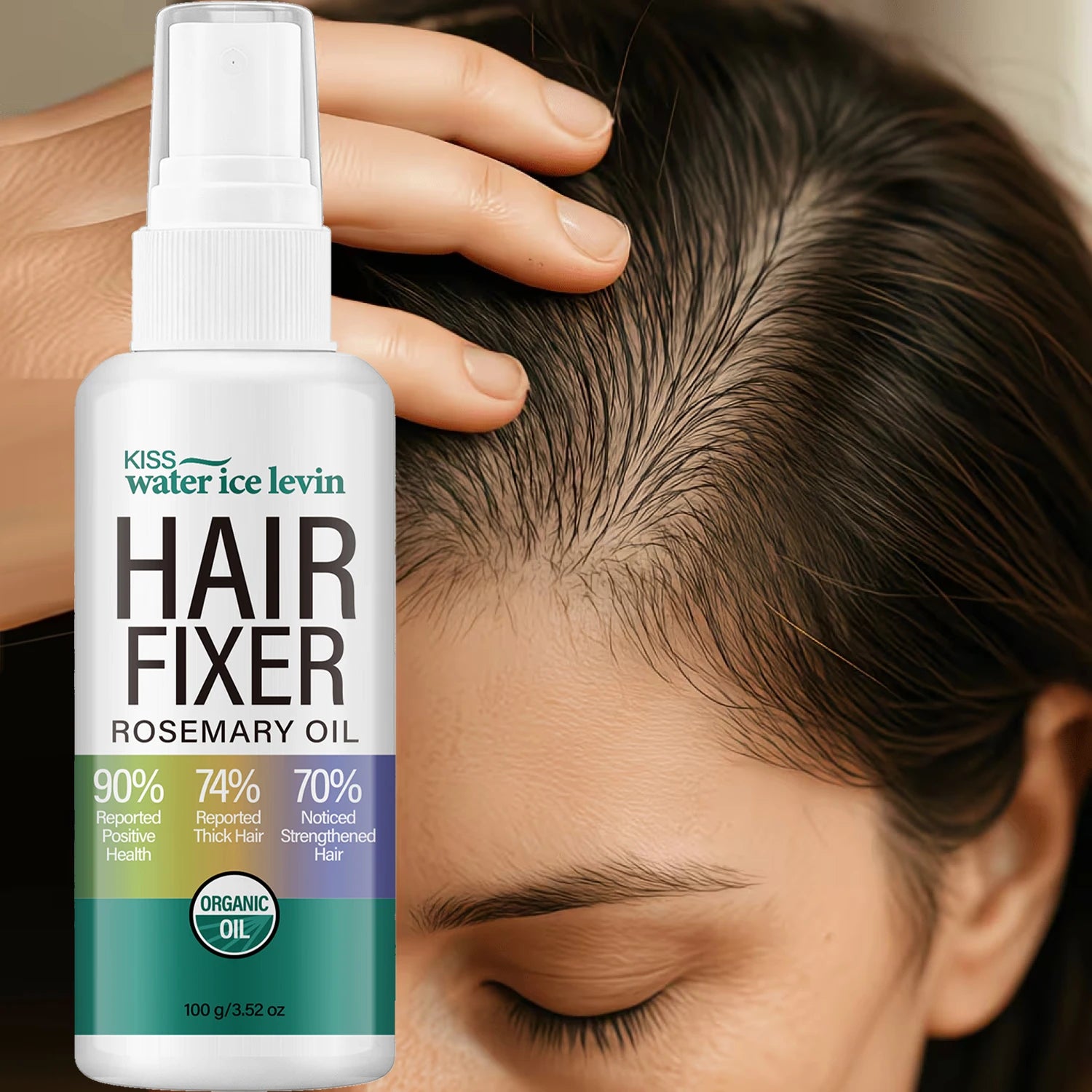 Rosemary Oil Hair Fixer Spray 100g Collagen Bee Venom Anti Frizz Mist